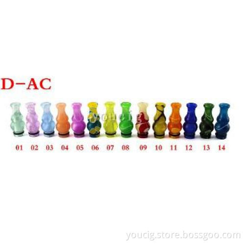 popular colorful electronic cigarette D-AC drip tip